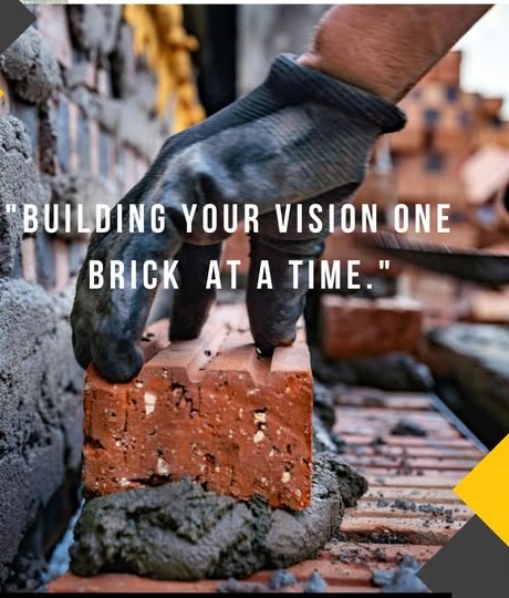 Bricklaying construction work